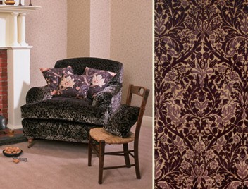 WILLIAM MORRIS AUTUMN FLOWERS FABRIC